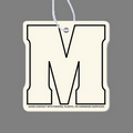 Letter "M" Air Freshener Tag